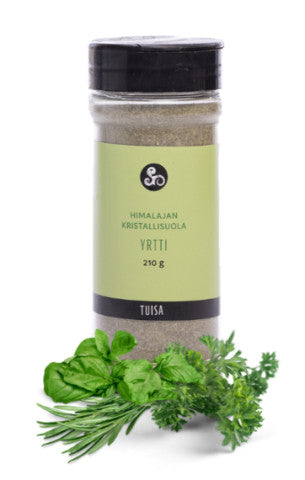 Herb salt 210 g. Soft flavors for all cooking.