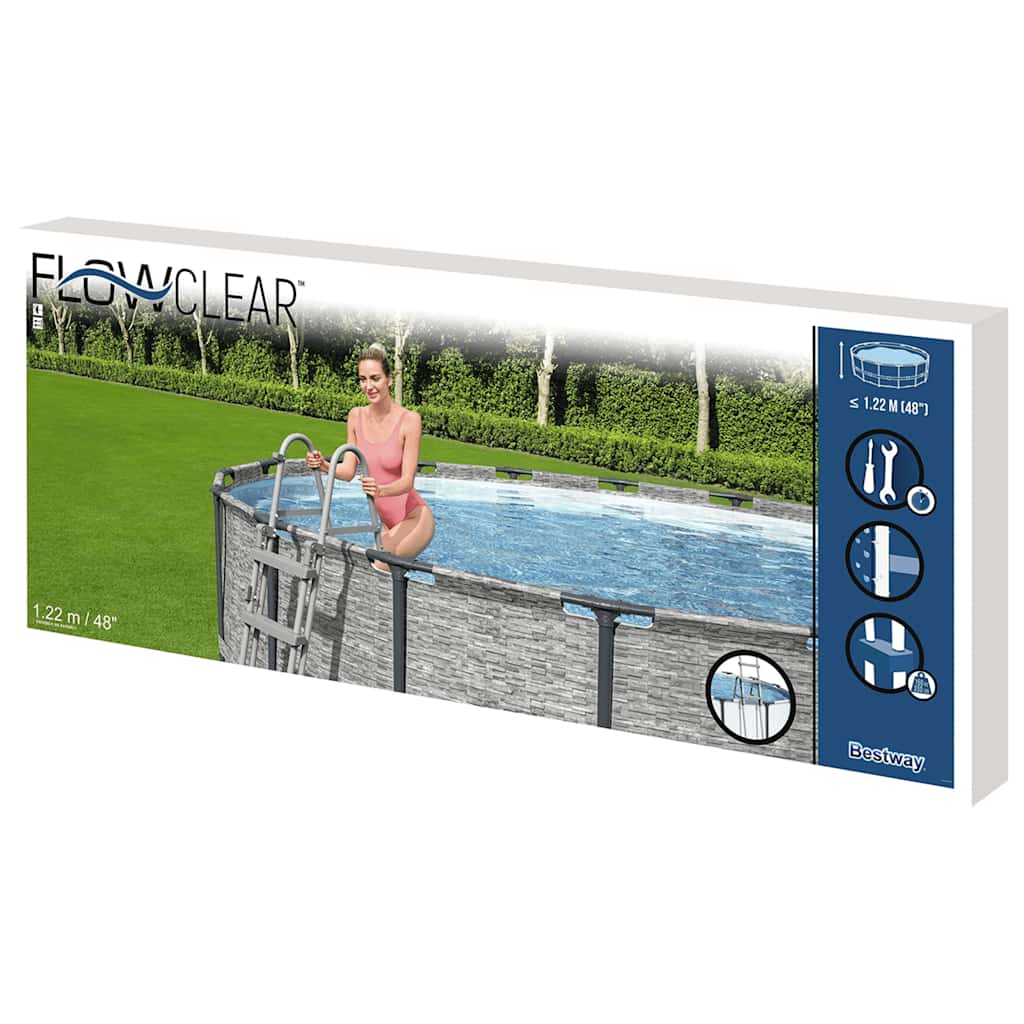 Bestway Flowclear 4-step swimming pool safety ladder 122 cm