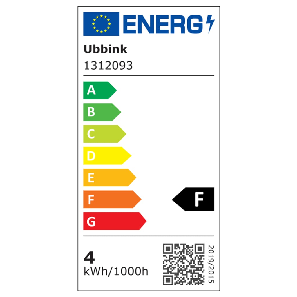 Ubbink Niagara-vesiputous LED-valaistuksella 60 cm ruostumaton teräs