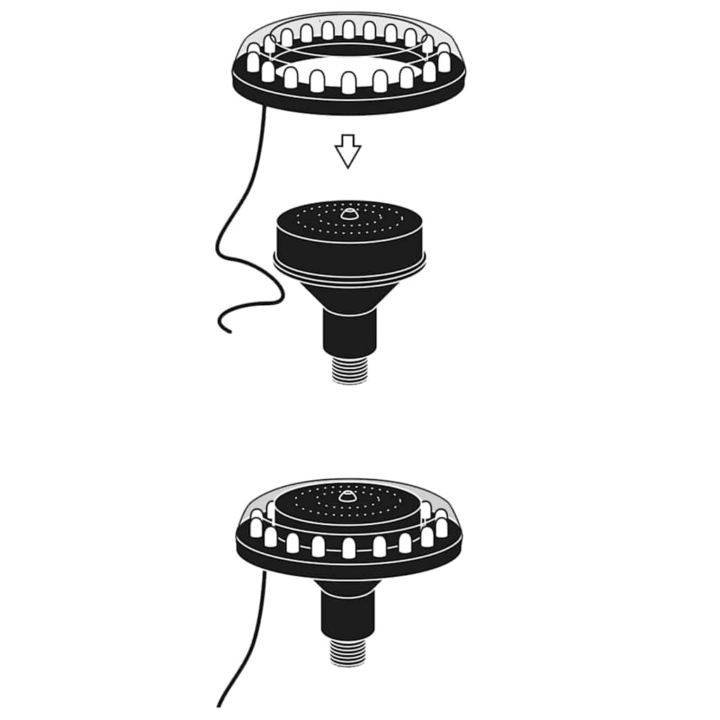 Ubbink LED-lamppu 1/2" spottivalo puutarhalähteelle