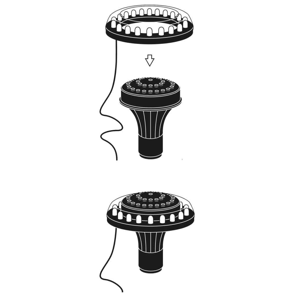 Ubbink LED-lamppu 1" spottivalo puutarhalähteelle