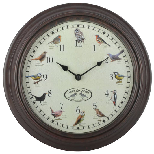 Esschert Design Clock with bird sounds