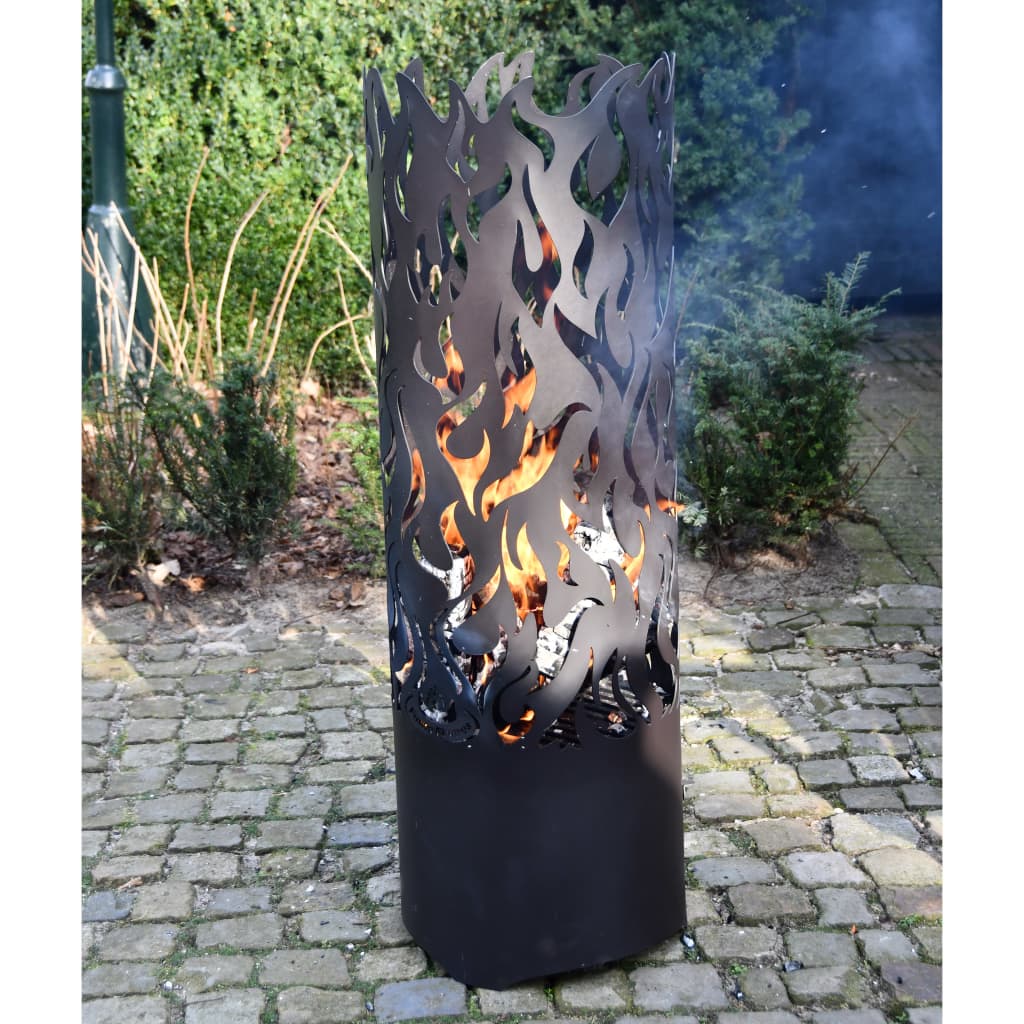 Esschert Design Tulisija Flames hiiliteräs musta FF408