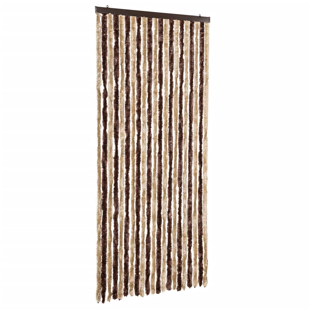 Hyönteisverho beige ja vaaleanruskea 90x220 cm Chenille