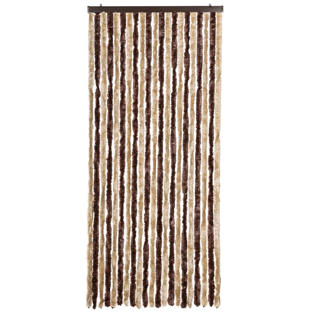 Hyönteisverho beige ja vaaleanruskea 90x220 cm Chenille