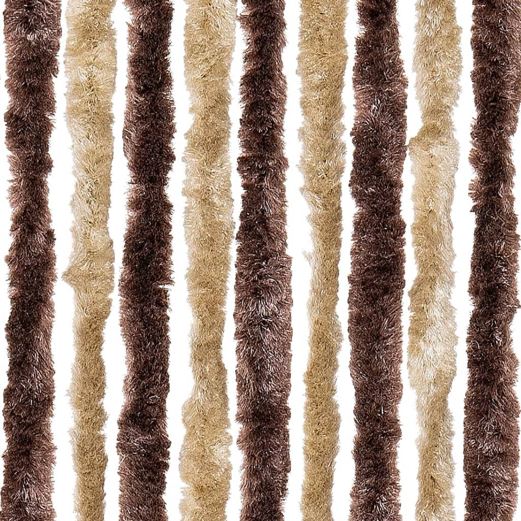 Hyönteisverho beige ja vaaleanruskea 90x220 cm Chenille