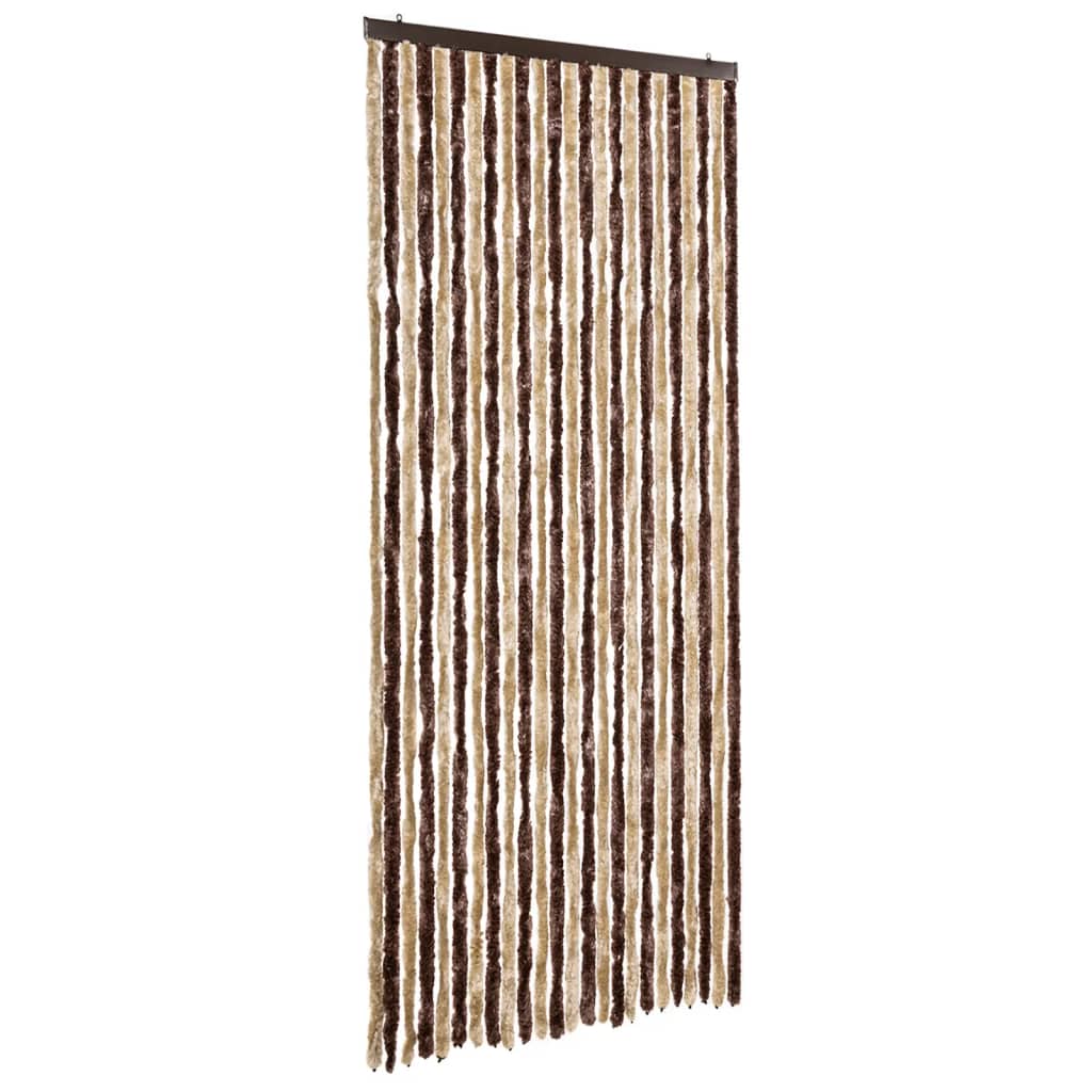 Hyönteisverho beige ja vaaleanruskea 100x220 cm Chenille