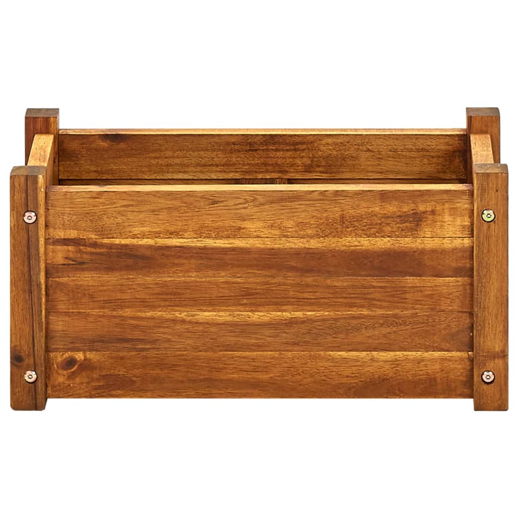 Garden raised flower box acacia wood 50x25x25 cm