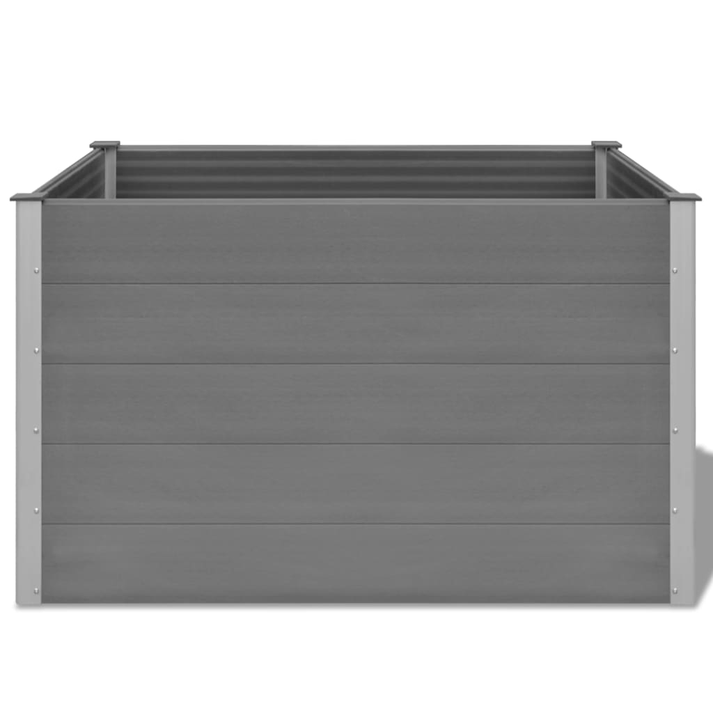 Garden Raised Planter WPC 150x100x91 cm Grey