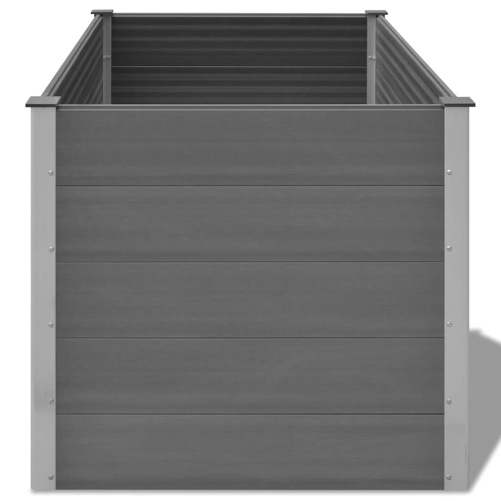 Garden Raised Planter WPC 150x100x91 cm Grey