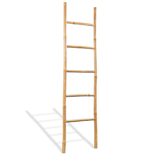 Towel Ladder 5 Small Bamboo 150 cm