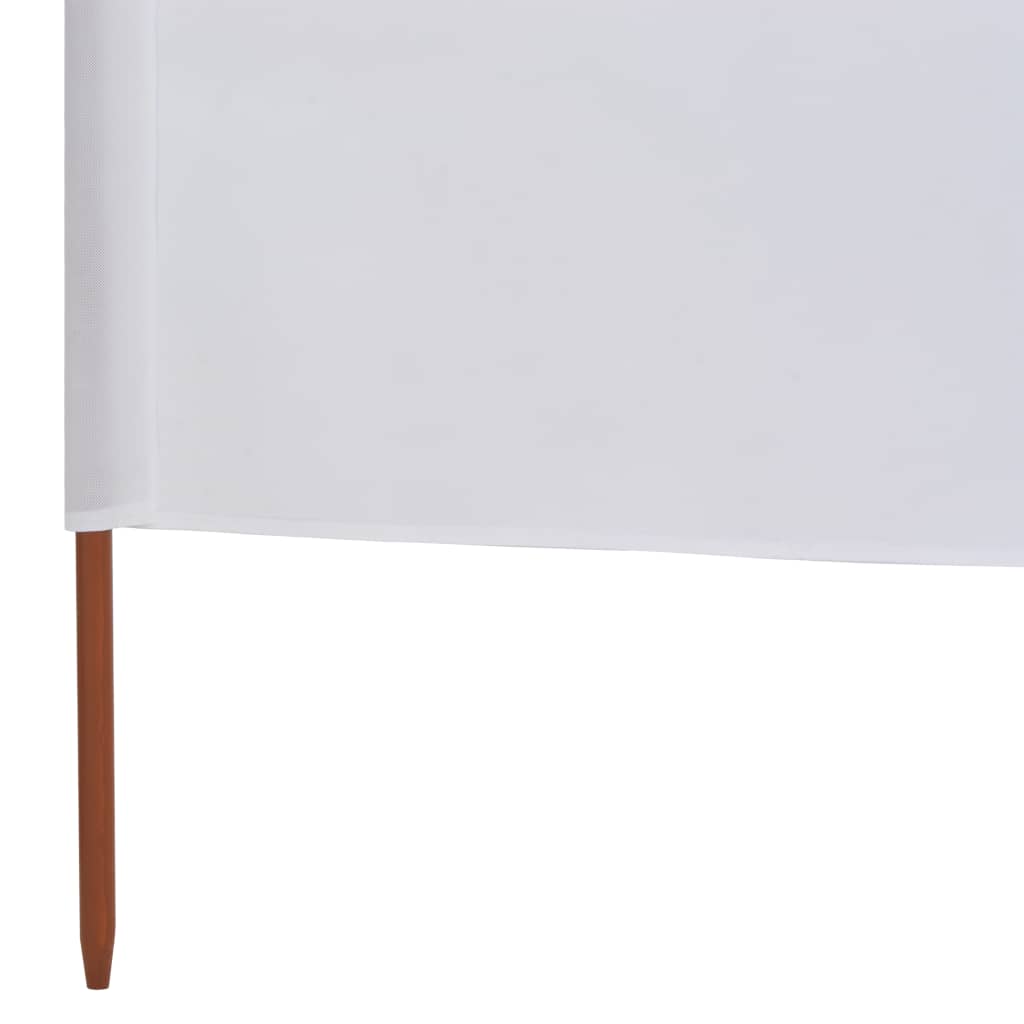 Windbreak fabric with 6 panels 800 x 80 cm white