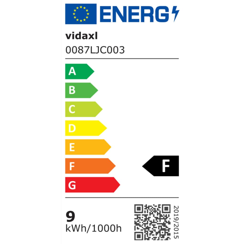 LED-ulkovalo 9 W musta soikea