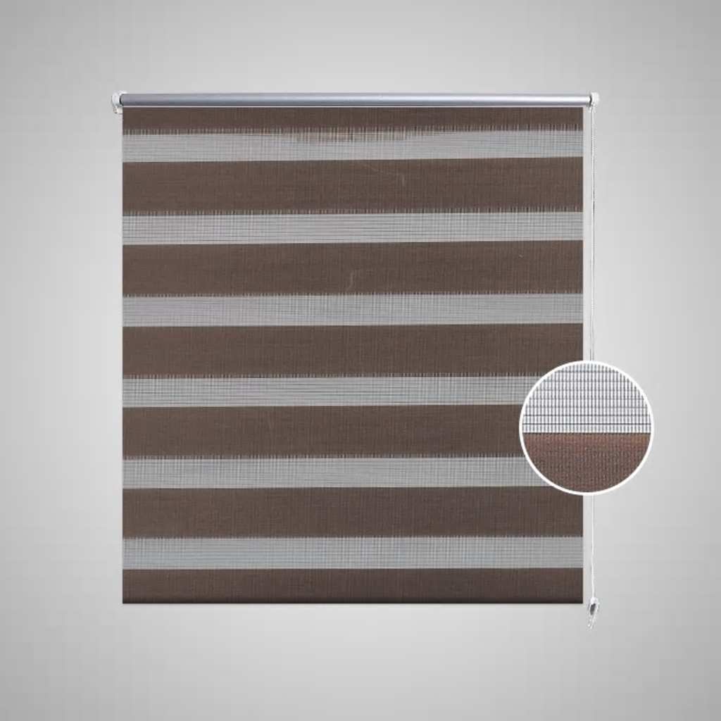 Zebra-Rollo 90 x 150 cm Kaffeebraun