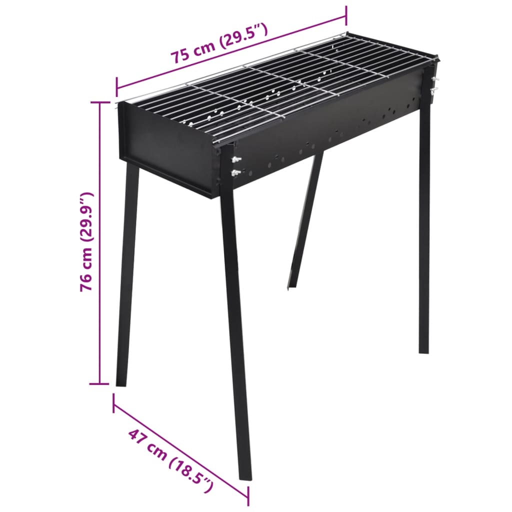 BBQ Hiiligrilli 75 x 28 cm