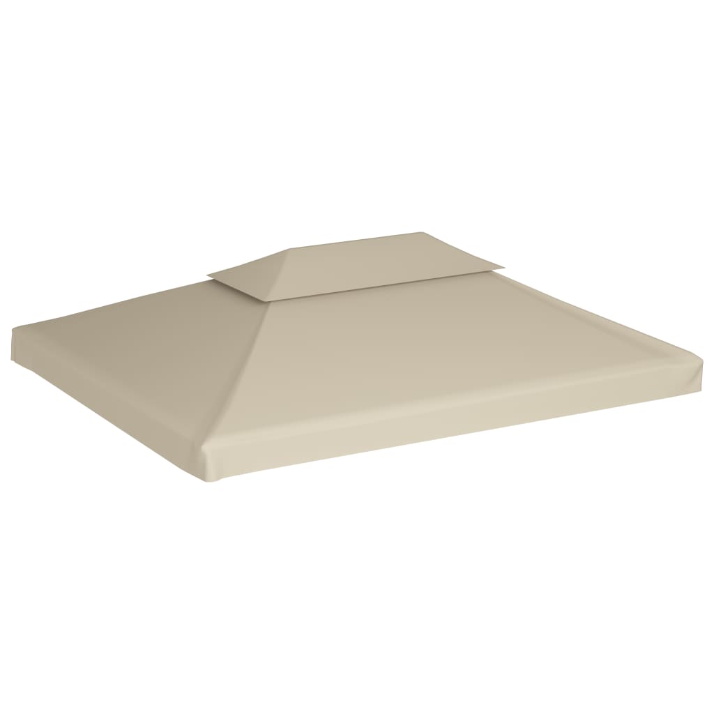 Huvimajan vaihtokatto 310 g/m² Beige 3 x 4 m