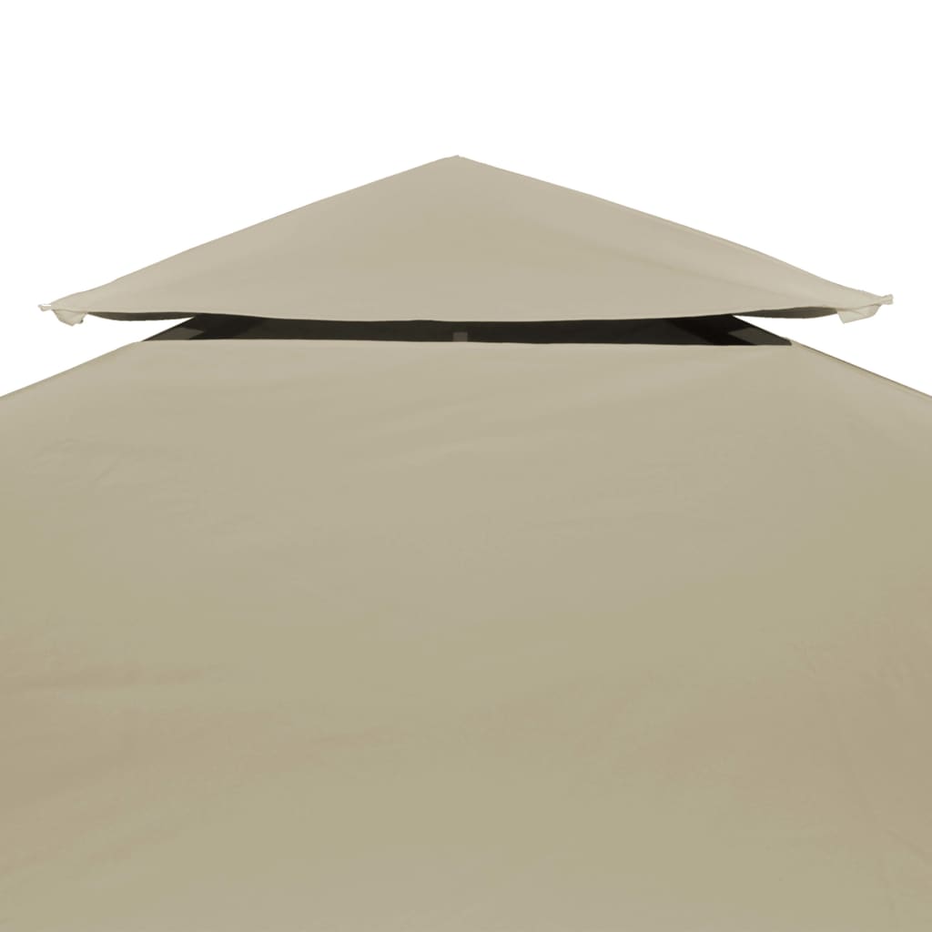 Huvimajan vaihtokatto 310 g/m² Beige 3 x 4 m