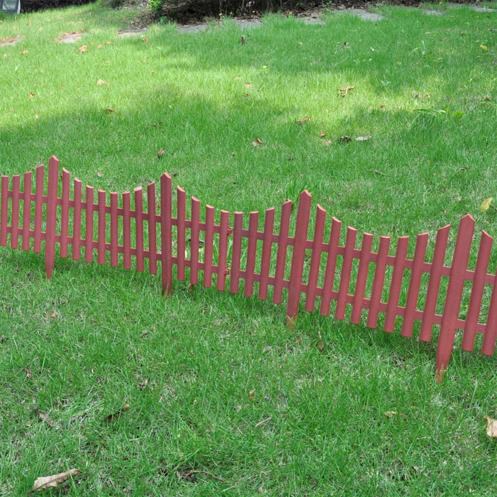 17 pcs Lawn divider 10 m brown