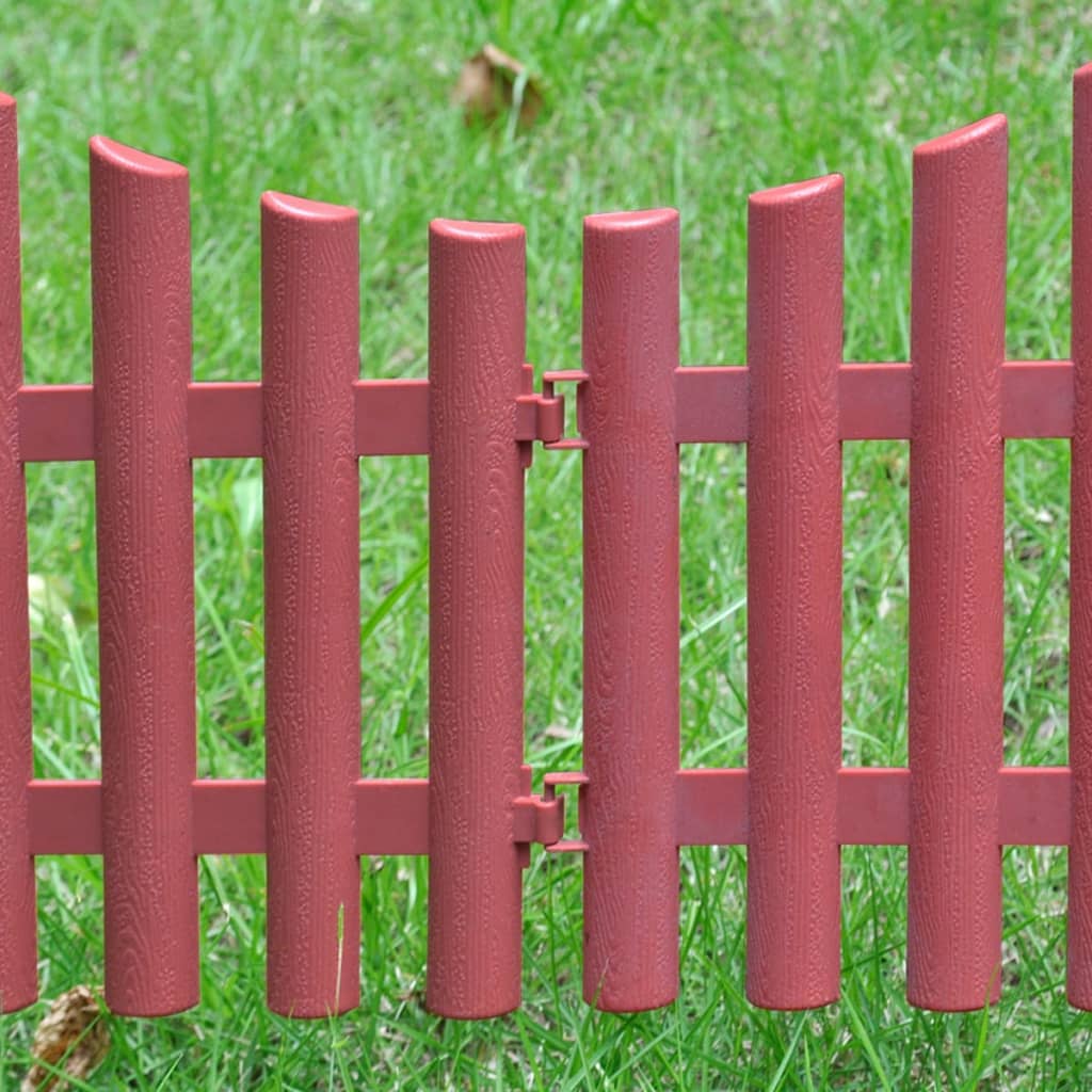 17 pcs Lawn divider 10 m brown