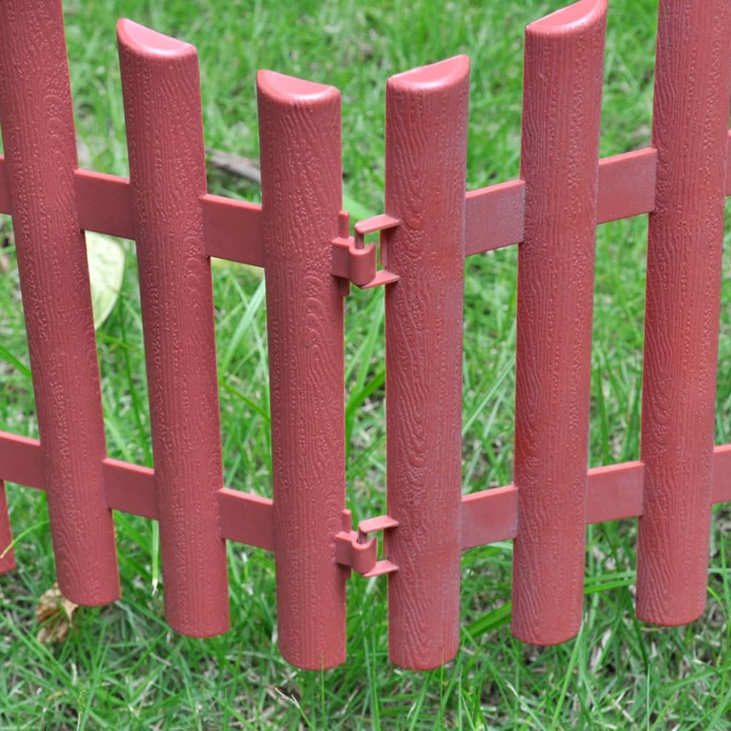 17 pcs Lawn divider 10 m brown