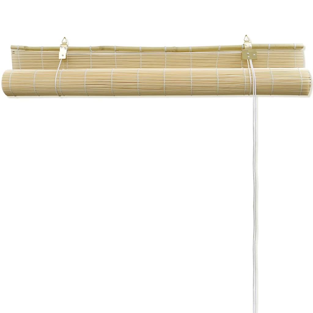 Luonnolliset bambu rullaverhot 80 x 160 cm