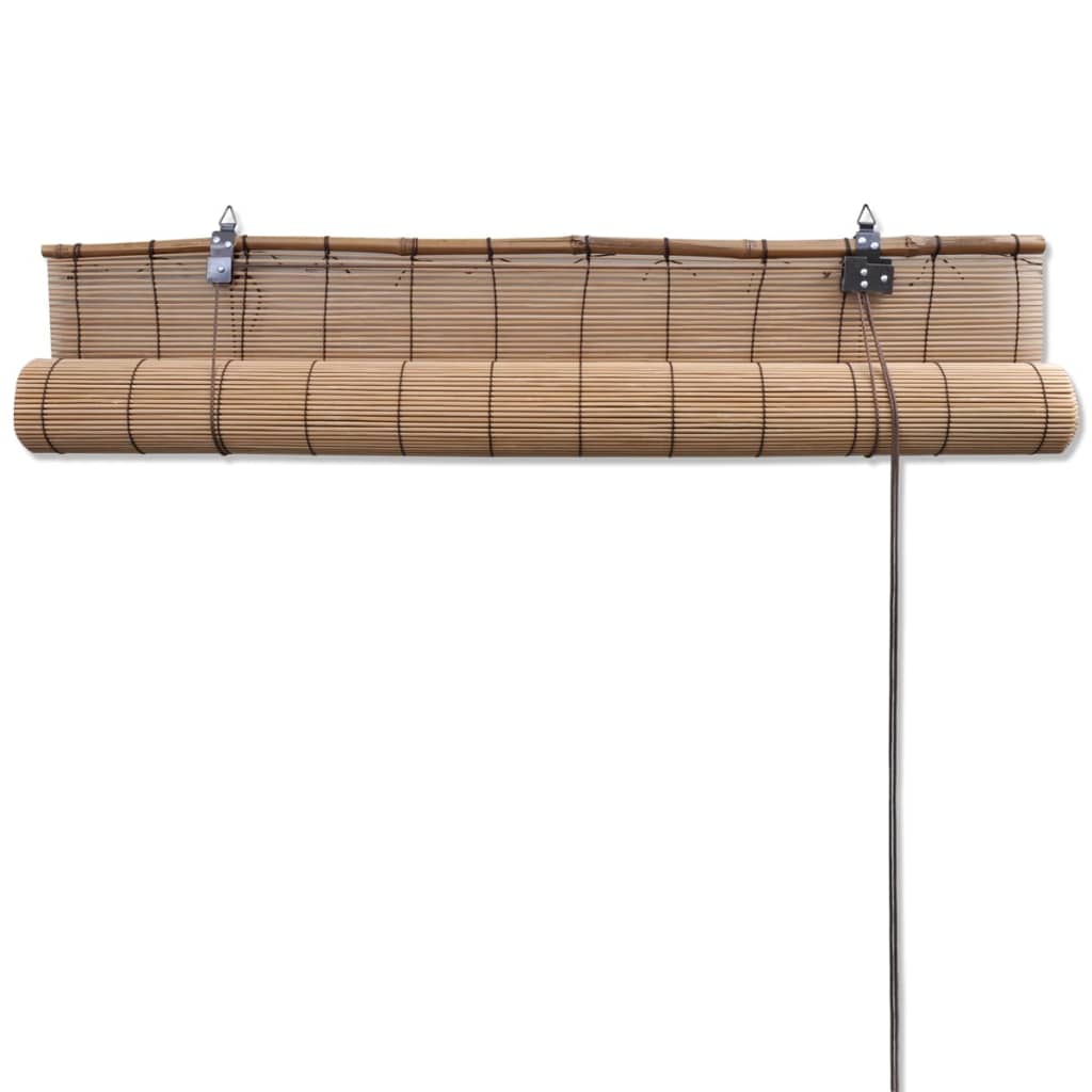 Ruskeat bambu rullaverhot 100 x 160 cm