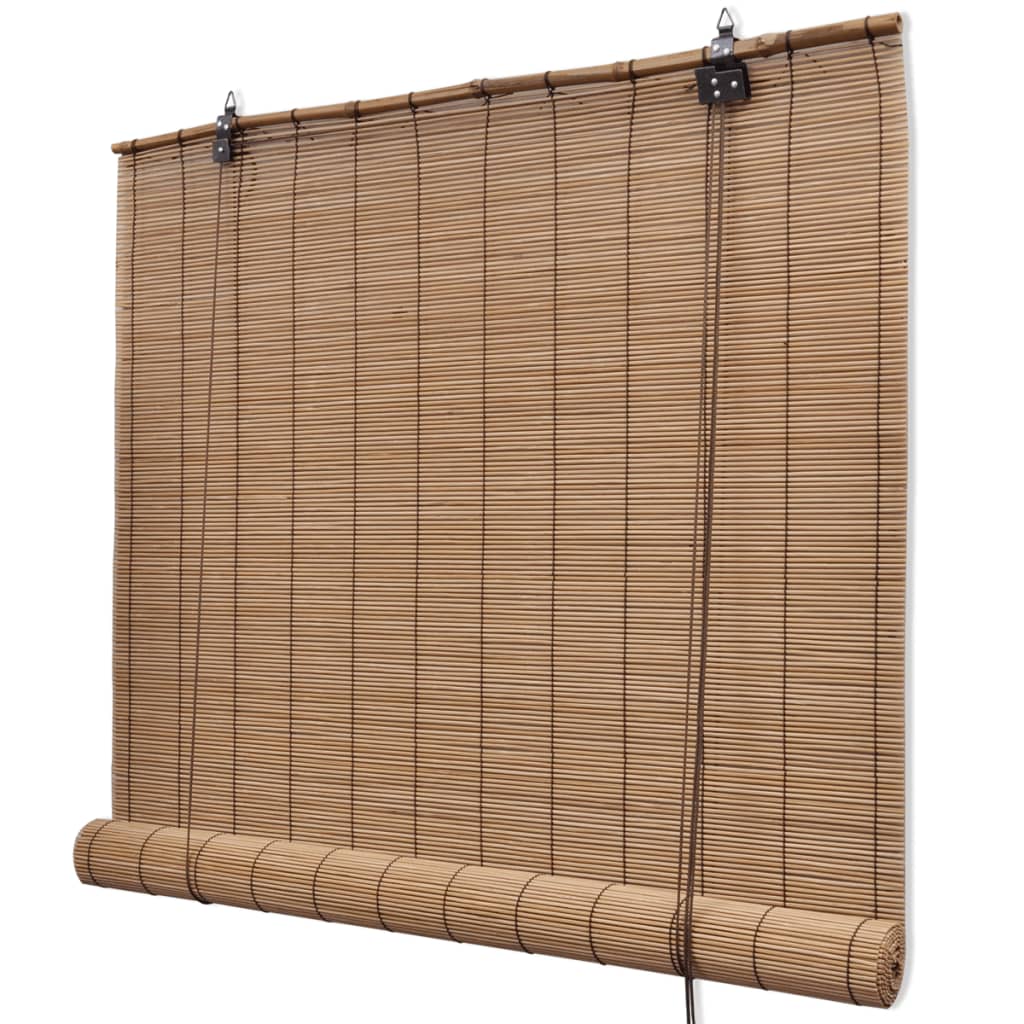 Ruskeat bambu rullaverhot 120 x 160 cm