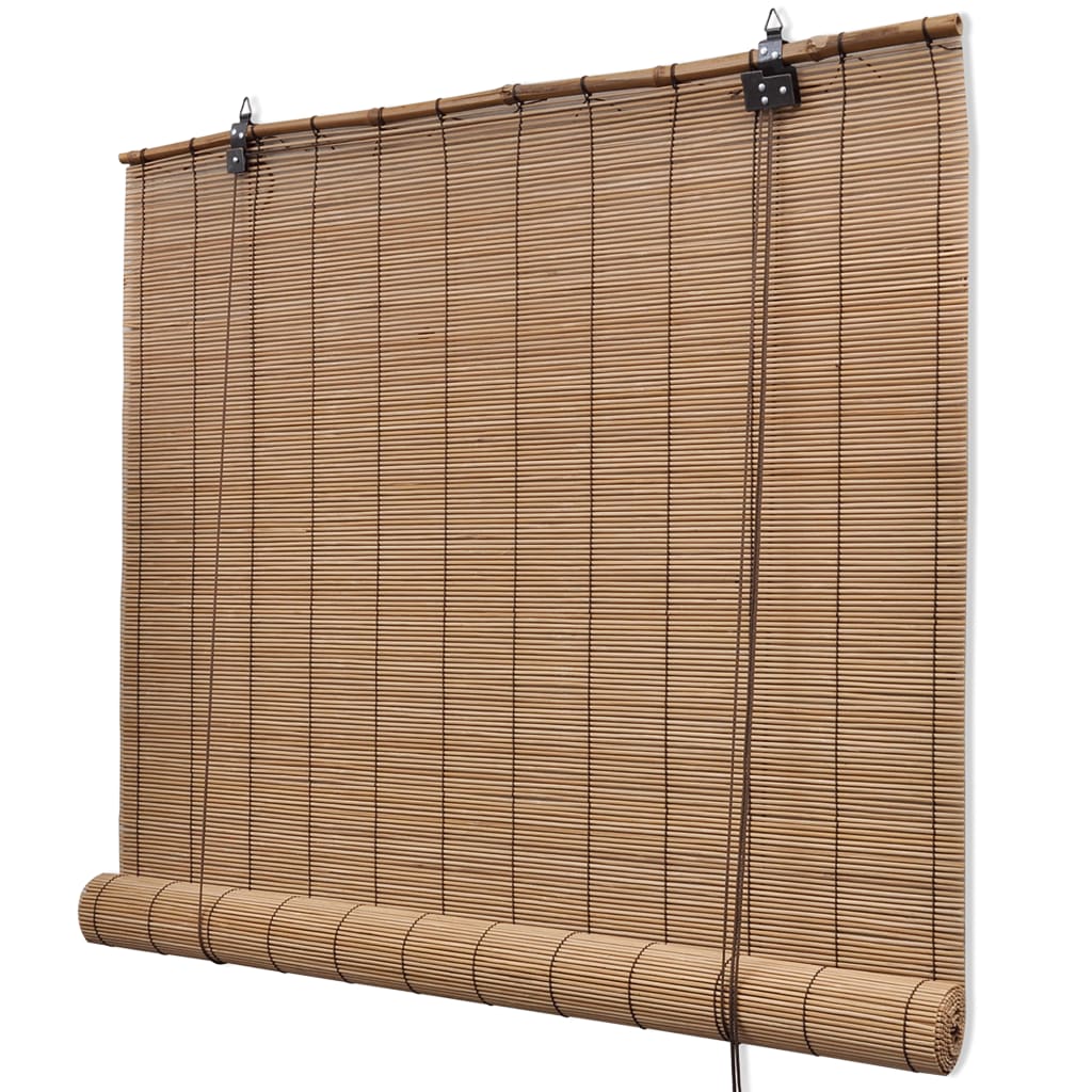 Ruskeat bambu rullaverhot 140 x 160 cm