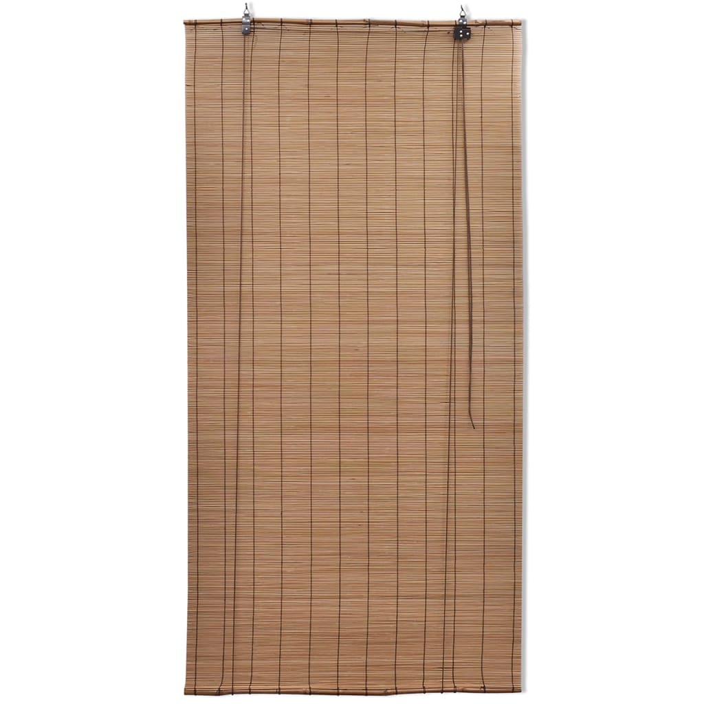 Ruskeat bambu rullaverhot 140 x 160 cm