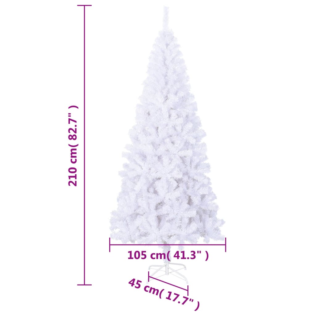 Tekojoulukuusi teräsjalustalla 210 cm 910 oksaa