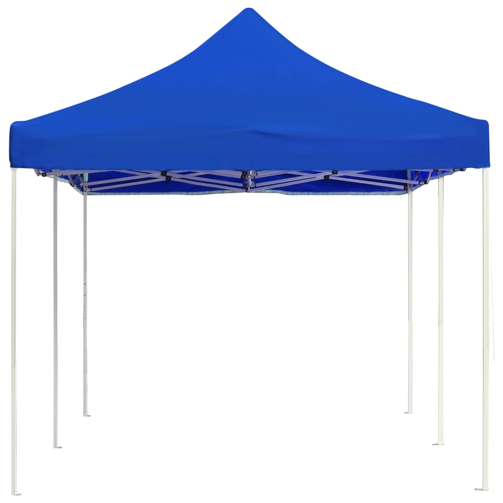 Folding party tent aluminum 6x3 m blue