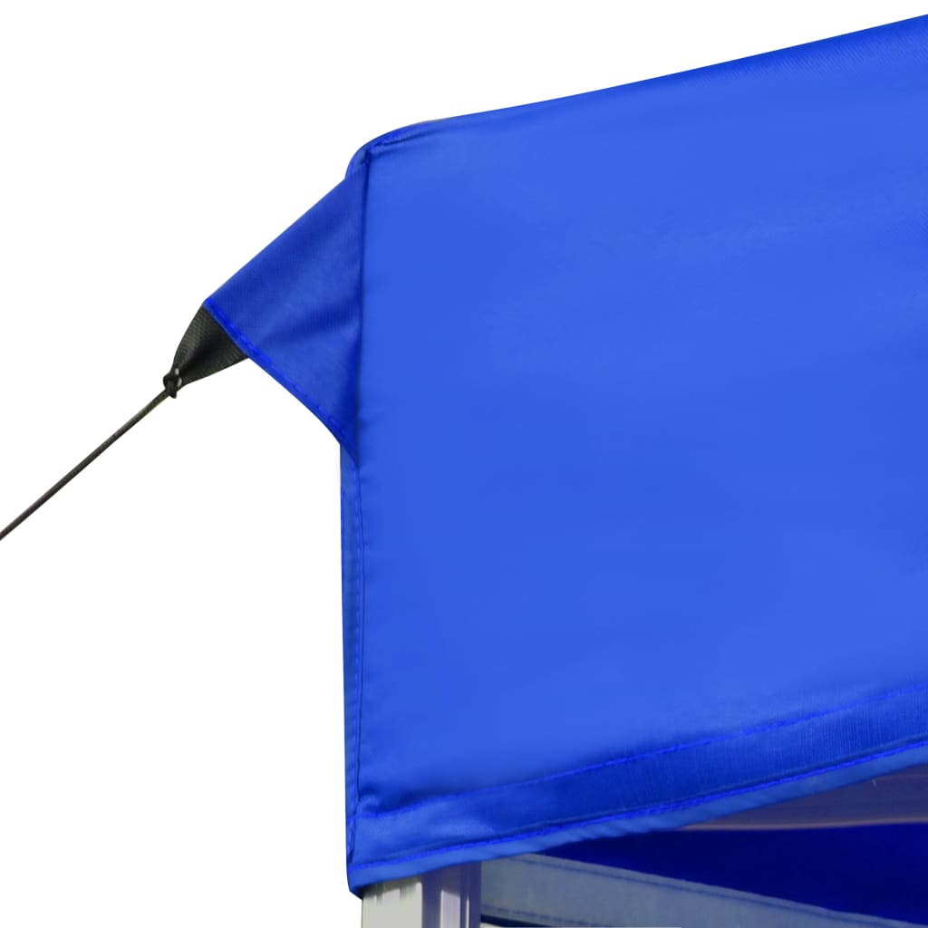 Folding party tent aluminum 6x3 m blue