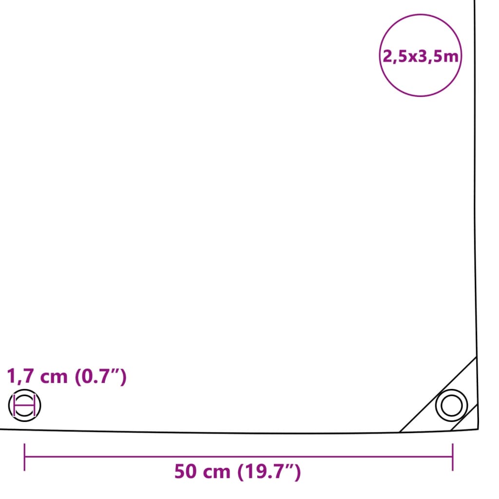 Pressu 650 g/m² 2,5x3,5 m vihreä