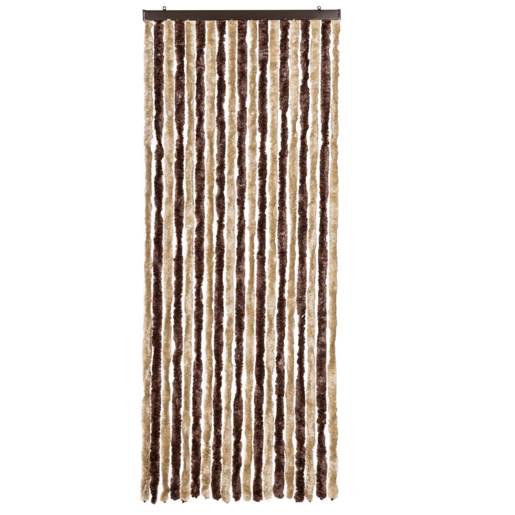 Hyönteisverho beige ja vaaleanruskea 56x185 cm Chenille