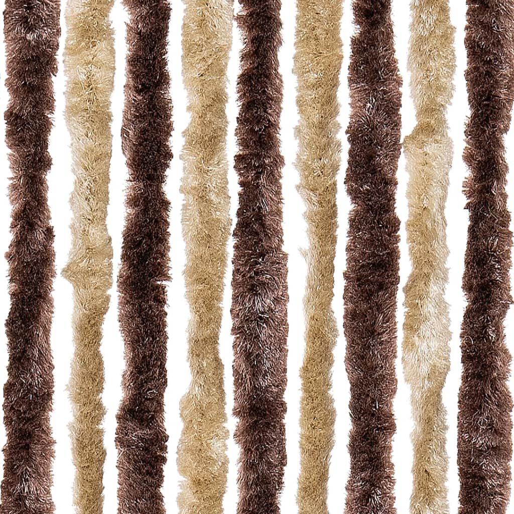 Hyönteisverho beige ja vaaleanruskea 56x185 cm Chenille