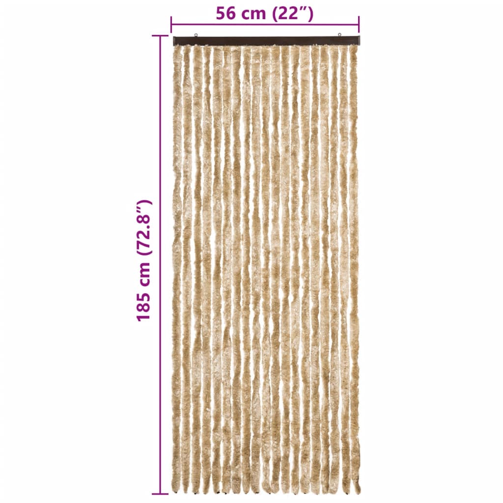 Hyönteisverho beige 56x185 cm Chenille