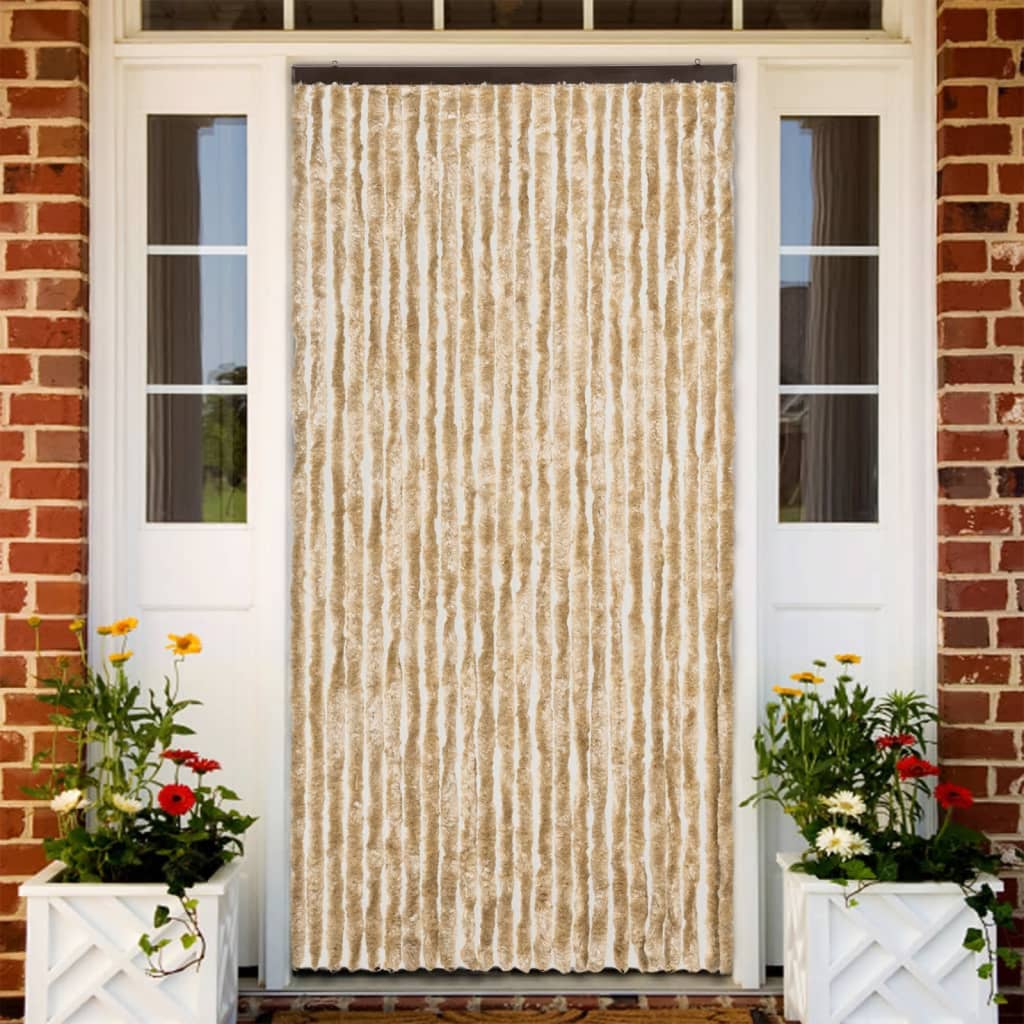 Hyönteisverho beige 100x220 cm Chenille