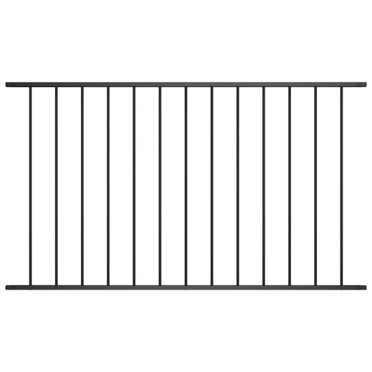 Aitapaneeli jauhemaalattu teräs 1,7x1,25 m musta