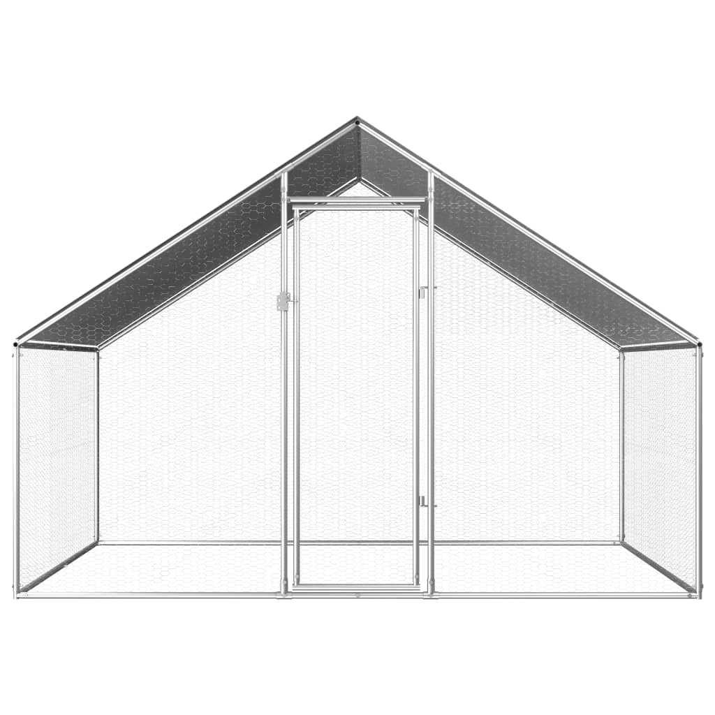 Ulkotilan kanahäkki galvanoitu teräs 2,75x2x1,92 m