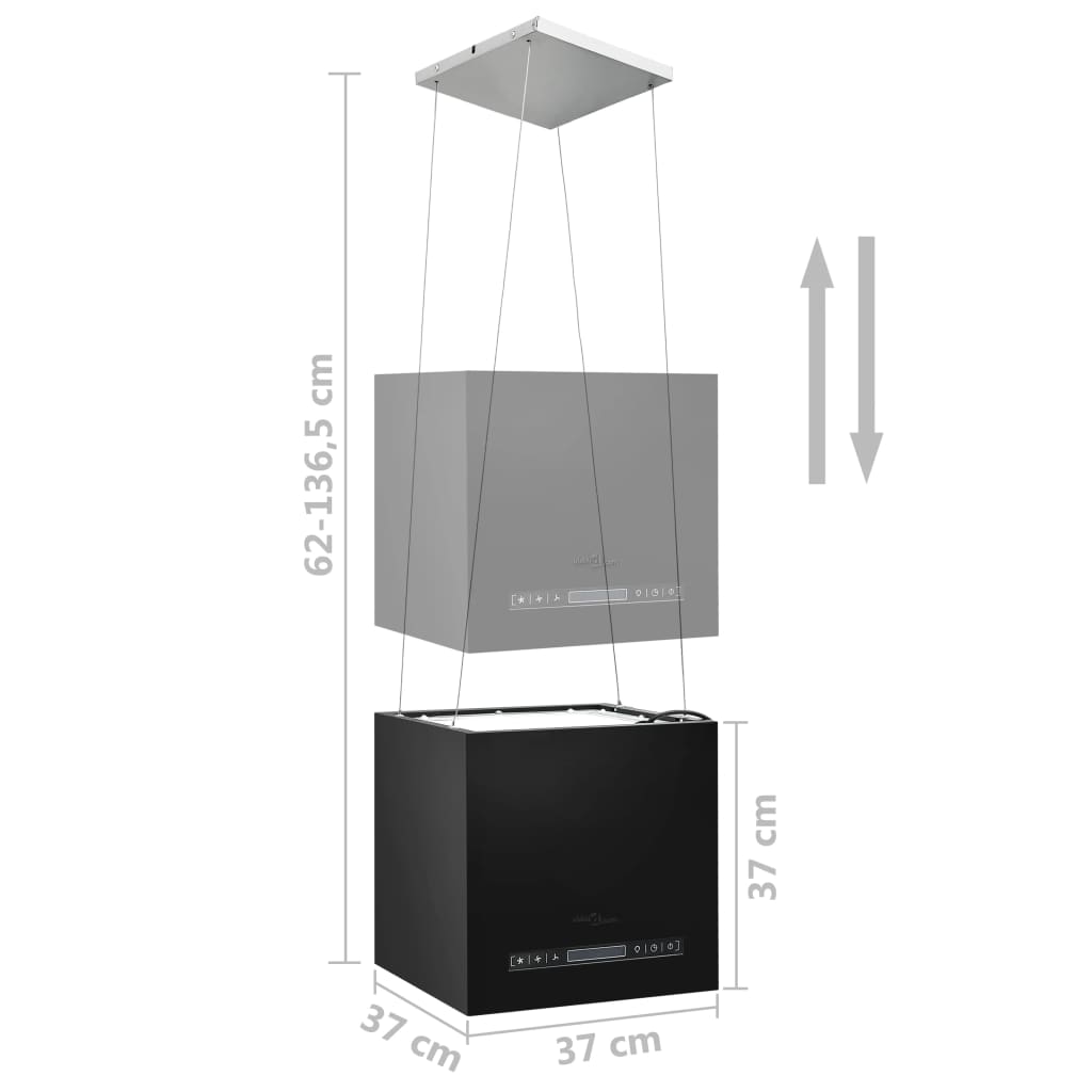 Ripustettava liesituuletin LCD 37 cm jauhemaalattu teräs