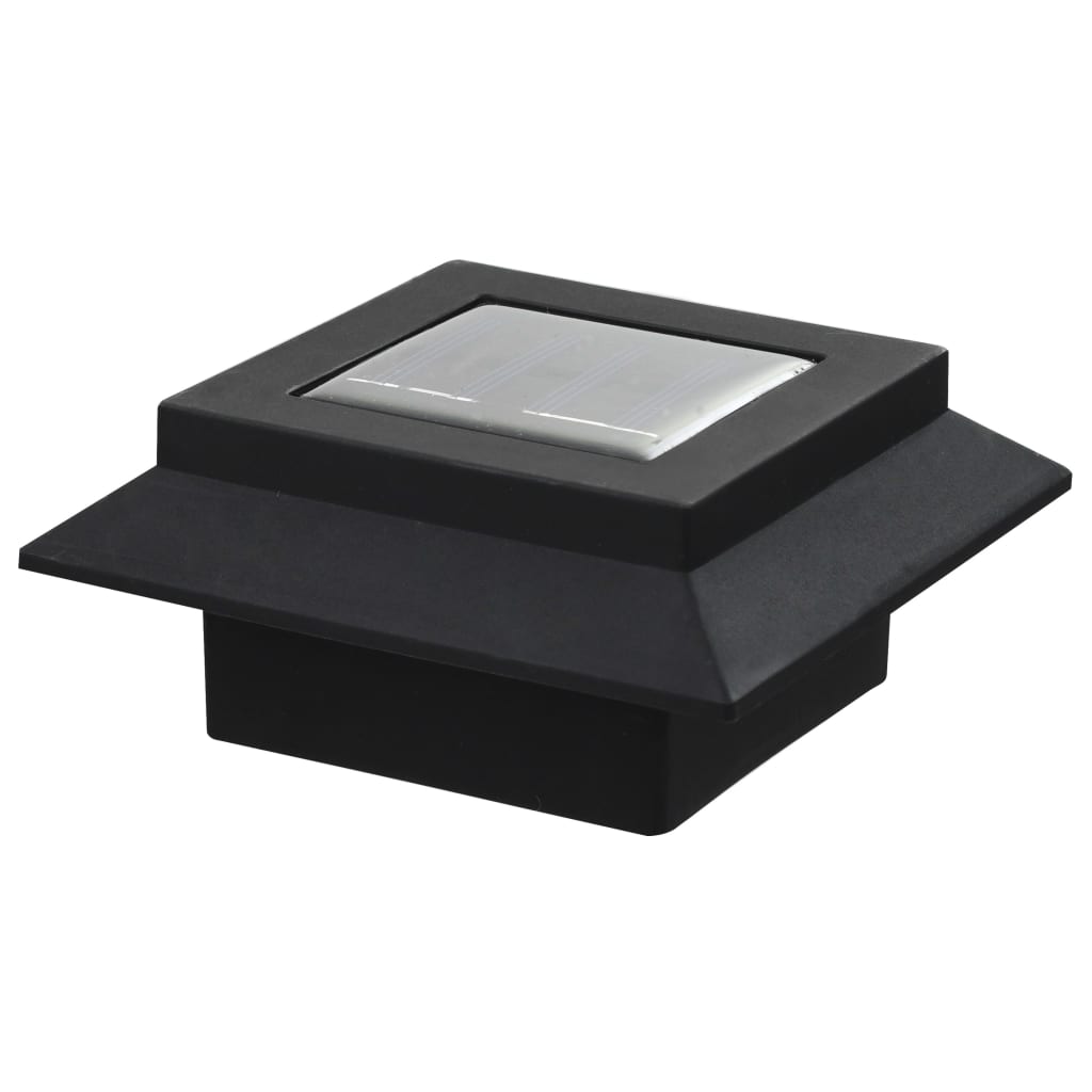 Ulkoaurinkokennovalaisin 12 kpl LED neliö 12 cm musta