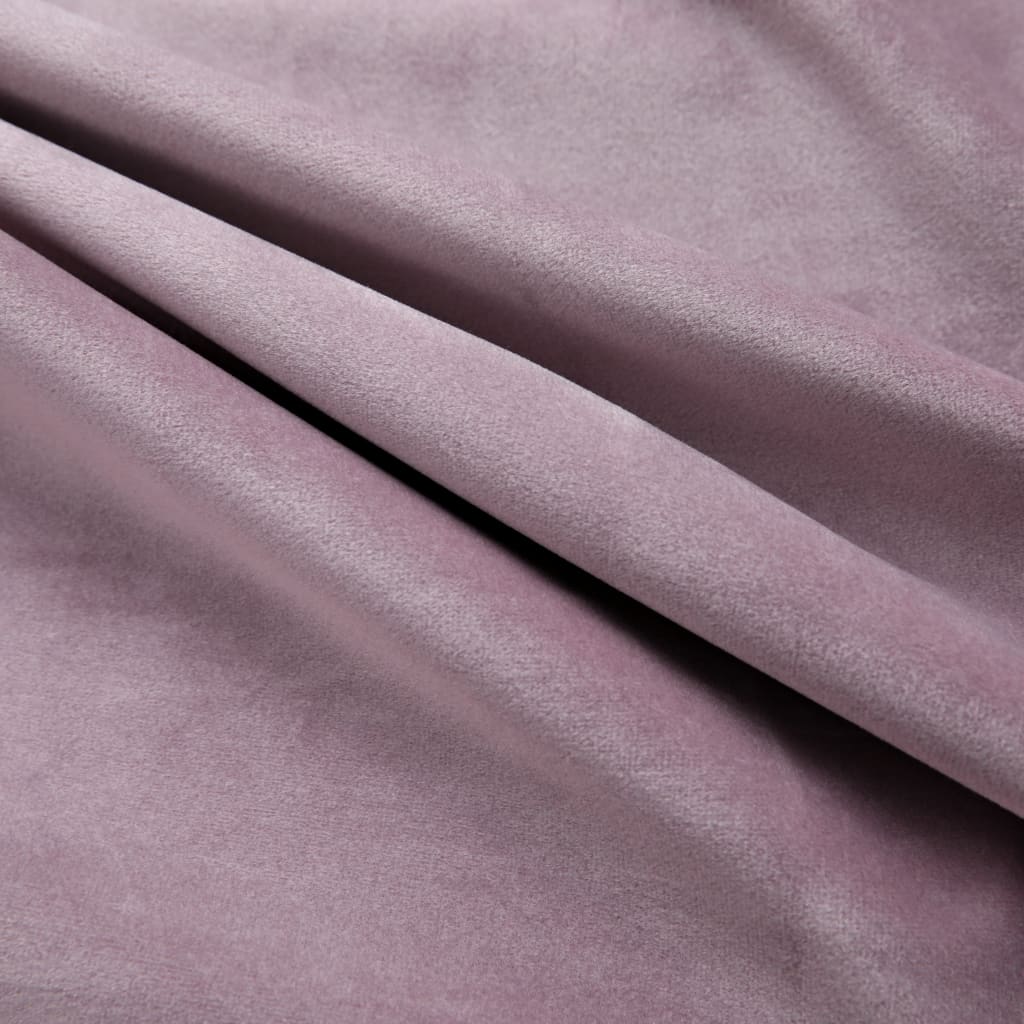 Pimennysverhot renkailla 2 kpl sametti pinkki 140x175 cm