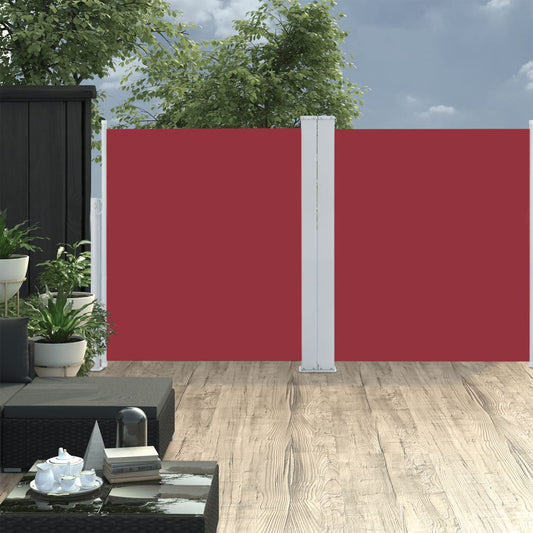 Ausziehbare Seitenmarkise 160x600 cm rot