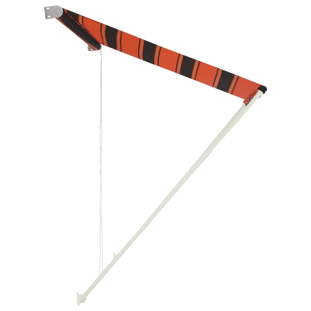 Retractable awning 250x150 cm orange and brown