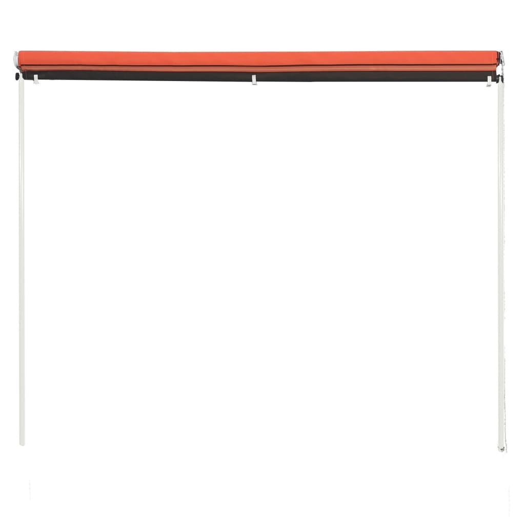 Einziehbare Markise 300x150 cm orange und braun