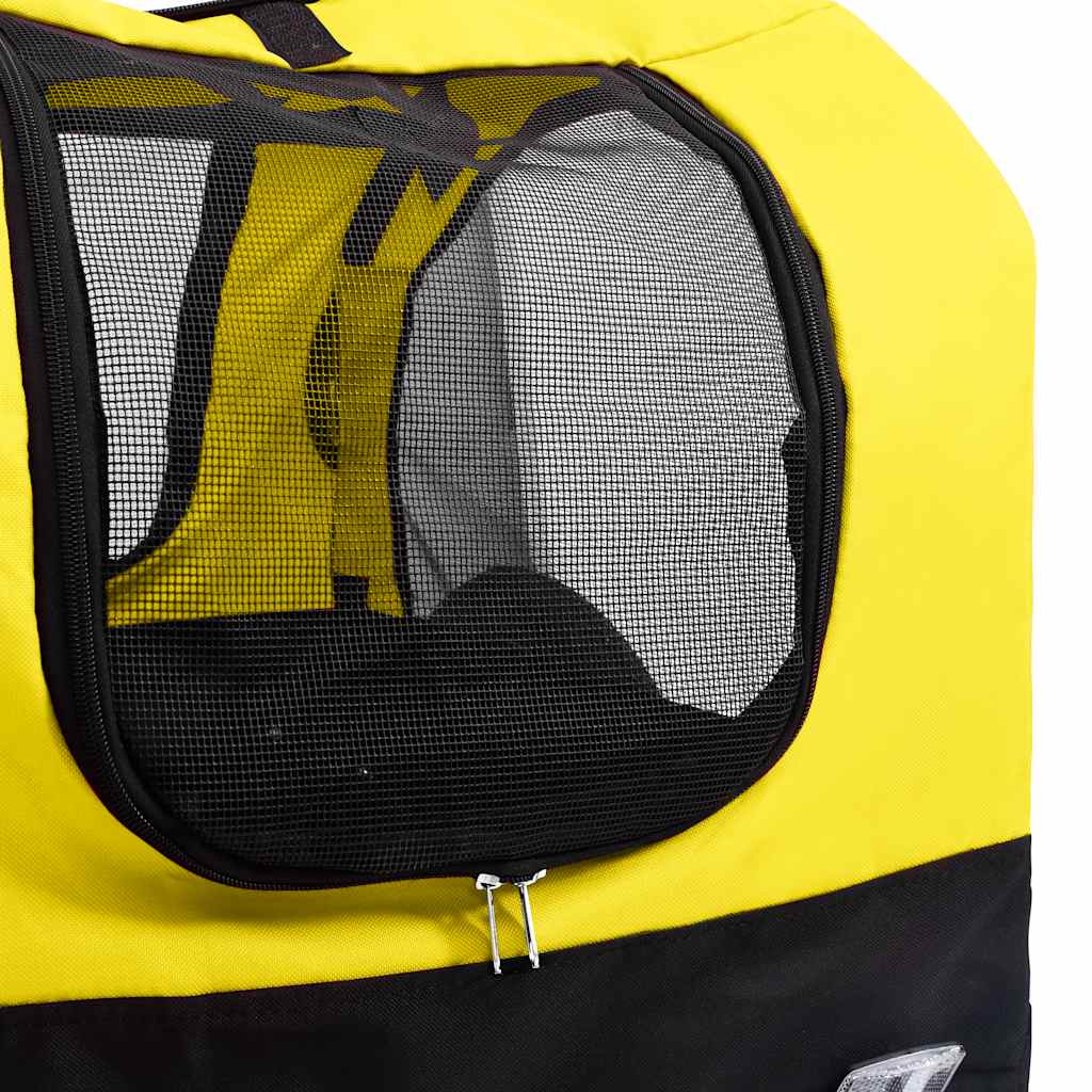 2-in-1 pet cart for bike/jogger yellow and black