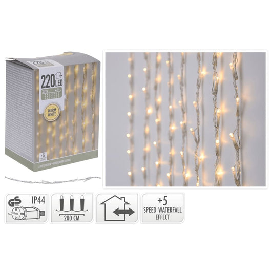 Ambiance Joulun verhovalo 220 LED-valolla