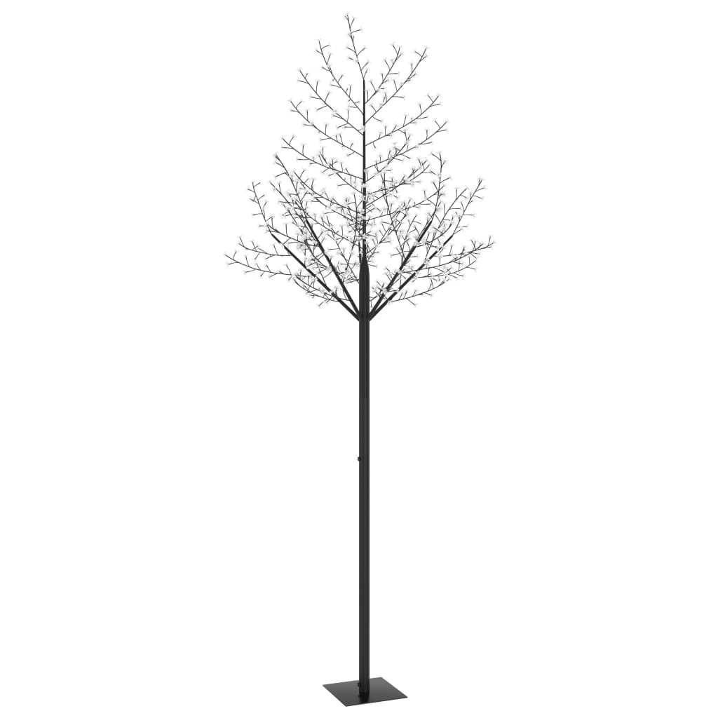 Joulukuusi 600 sinistä LED-valoa kirsikankukka 300 cm