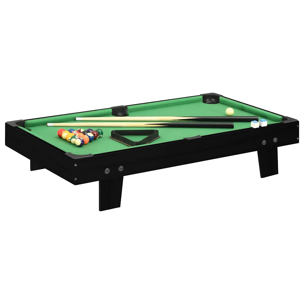 1-meter mini pool table 92x52x19 cm black and green