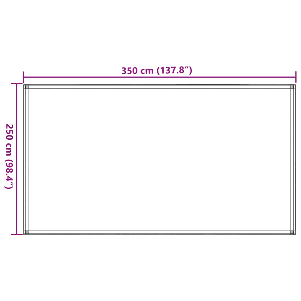 Telttamatto 250x350 cm sininen